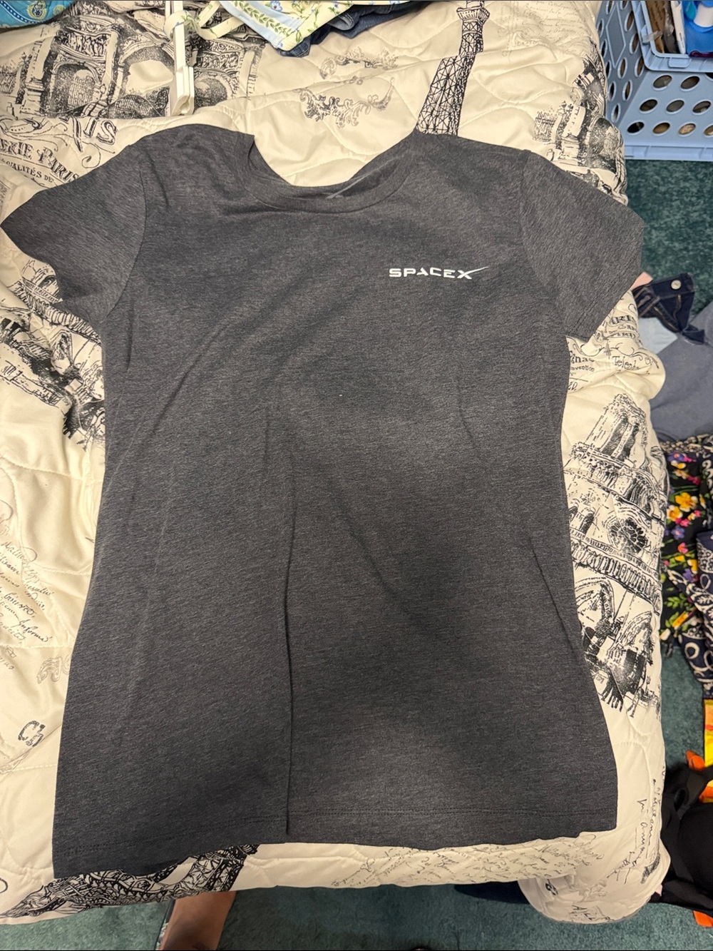 SpaceX Women’s Short Sleeve Tee - Charcoal Gray